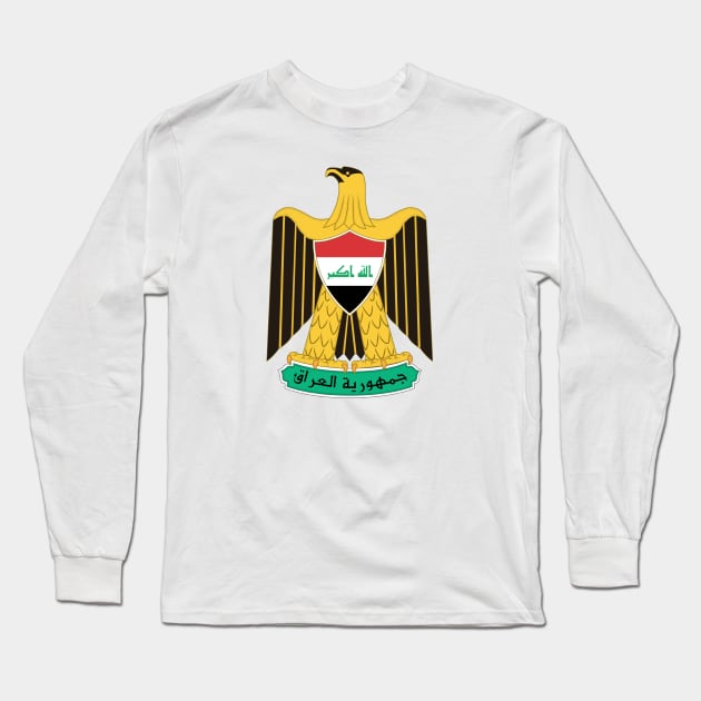 Coat of arms of Iraq Long Sleeve T-Shirt by Wickedcartoons